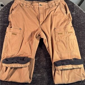 Duluth Trading Co Mens Fire Hose Fleece Lined Pants